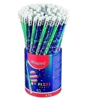 LAPIZ MAPED PIXEL PARTY PLAST-HB B/72
