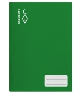 LIBRETA ESCOLOFI A4 32h CD.3 70g VERDE