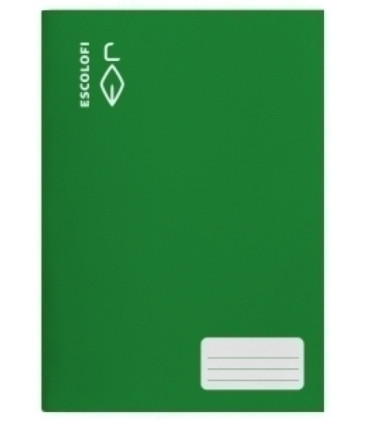 LIBRETA ESCOLOFI A4 32h CD.3 70g VERDE
