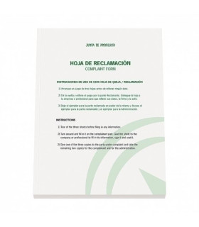 LIBRO HOJAS DE RECLAMACIONES A4 25h