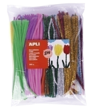 LIMPIA PIPAS APLI COLORES CL.30 cm.B/360