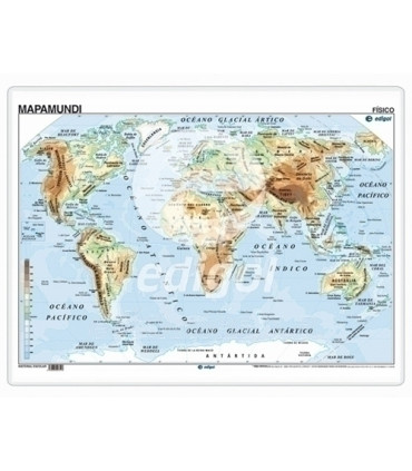MAPA EDG.ESCRITORIO 50x35 F/S MUNDO