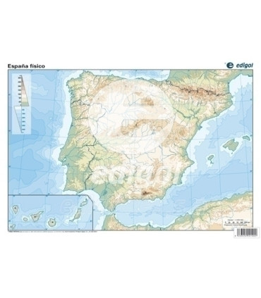 MAPA MUDO EDG.COLOR FISICO ESPAÑA