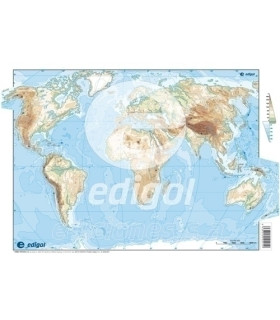 MAPA MUDO EDG.COLOR FISICO MUNDO