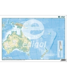 MAPA MUDO EDG.COLOR FISICO OCEANIA