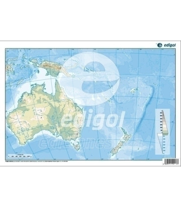 MAPA MUDO EDG.COLOR FISICO OCEANIA