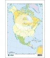 MAPA MUDO EDG.COLOR POLIT. AMERICA NORTE