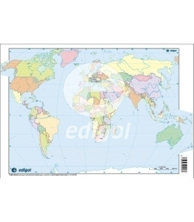 MAPA MUDO EDG.COLOR POLIT. MUNDO