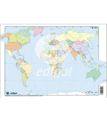 MAPA MUDO EDG.COLOR POLIT. MUNDO