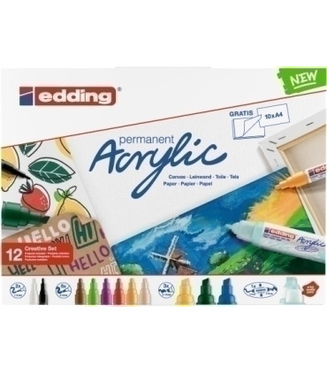 ROTUL.EDDING ACRYLIC PACK 12