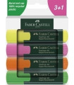 ROTUL.FLUOR FABER CASTELL  PACK 3+1