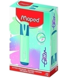 ROTUL. FLUOR MAPED GLITTER AZUL