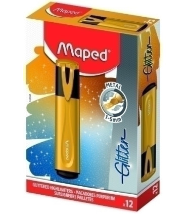 ROTUL. FLUOR MAPED GLITTER ORO
