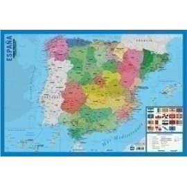 Lamina Escolar Erik Pvc 40x59,5 Didactica Mapa De España