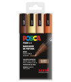 ROTUL.UNI-POSCA PC-5M  COL. MADERA B/4