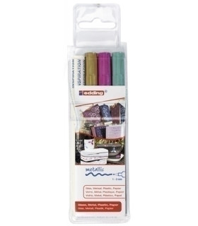 ROTUL.EDDING  751 B/3 (plata, azul y vio