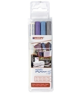 ROTUL.EDDING  751 B/3 (plata, azul y vio
