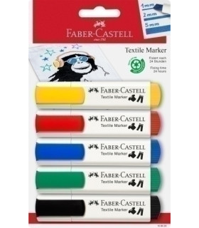 ROTUL.FABER CASTELL MARCADOR TEX.BAS.B/5