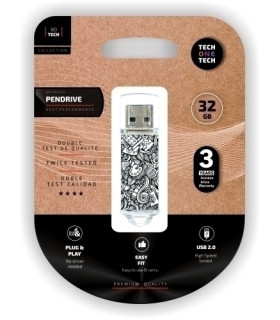 MEMORIA USB 32GB TECHONE ART-DECO