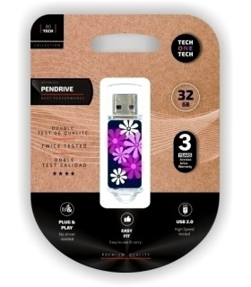 MEMORIA USB 32GB TECHONE FLOWER POWER