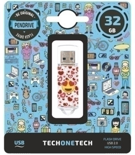 MEMORIA USB 32GB TECHONE HEART-EYES