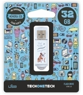 MEMORIA USB 32GB TECHONE VIDA PERRA