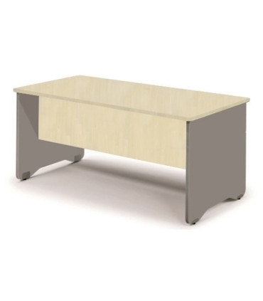 MESA ROCADA WORK 140x80 ALUMINIO/HAYA