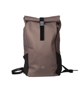 MOCHILA OXFORD IDENTITY ROLL TOP MARRON