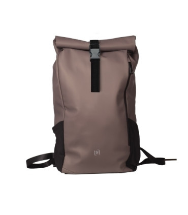 MOCHILA OXFORD IDENTITY ROLL TOP MARRON