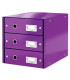 MODULO 3 CAJONES LEITZ  VIOLETA