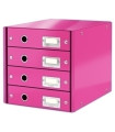 MODULO 4 CAJONES LEITZ FUCSIA