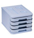 MODULO FAIBO 4 CAJONES AZUL PASTEL