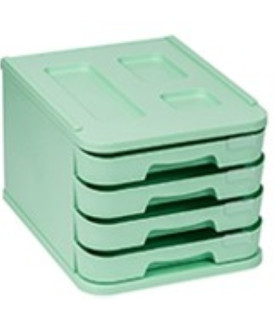 MODULO FAIBO 4 CAJONES VERDE PASTEL