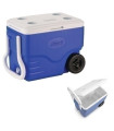 NEVERA COLEMAN 40QT AZUL CON RUEDAS 38L