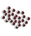 OJOS MOVILES SMART ROJO 18 mm. PACK de 2