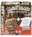 PACK PLAYCOLOR MAQUILL.+TEXTIL CAMOUFLAG