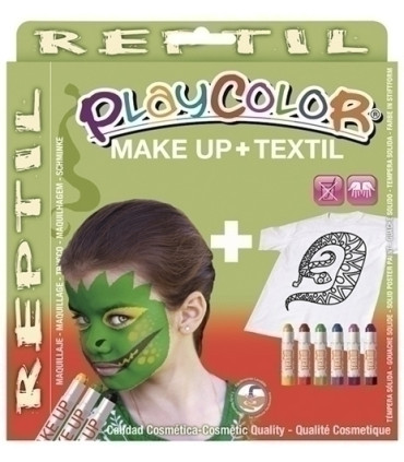 PACK PLAYCOLOR MAQUILL.+TEXTIL REPTIL