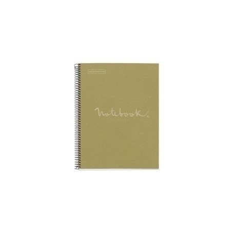 Bloc Miquelrius Emotions Notebook 1 Micro.Tapa Dura A4 80h 90g Cuadric.5x5 Ecolaverde