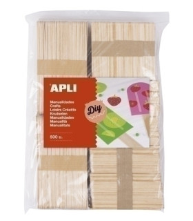 PALILLOS PLANOS MADERA MED.SURT B/800