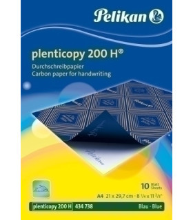 PAPEL CARBON PLENTICOPY A4 cj.10 AZUL