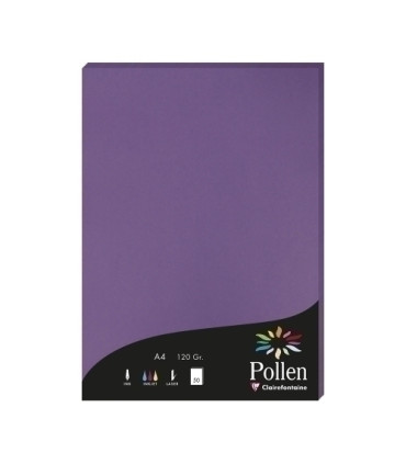PAPEL CLAIREFONTAINE POLLEN A4 50h VIOLE