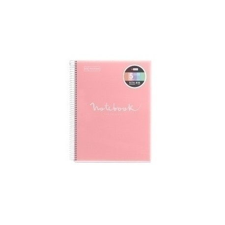 Bloc Miquelrius Emotions Notebook 5 Micro.Tapa Pp A4 120h 90g Horizontal Rosa