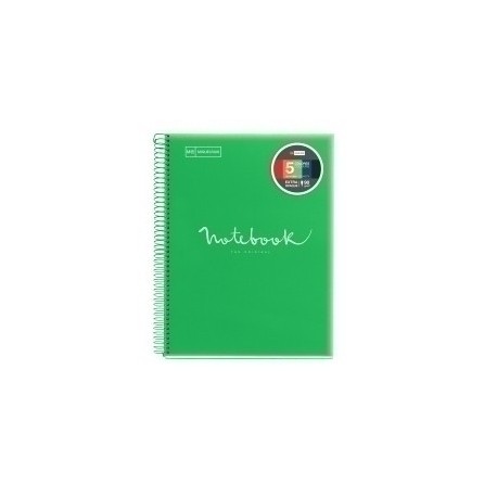 Bloc Miquelrius Emotions Notebook 5 Micro.Tapa Pp A4 120h 90g Horizontal Verde