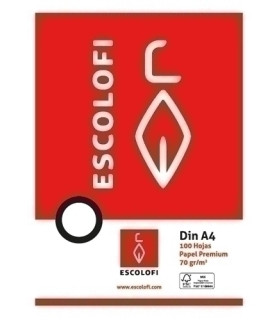 PAPEL ESCOLOFI A4 100h CD.6