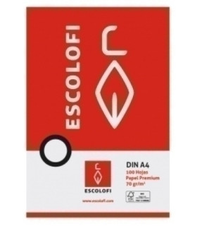 PAPEL ESCOLOFI A4 100h CD.6 PT.
