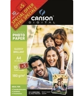 P.INKJET CANSON FOTO A4 200g 15h GLOS.