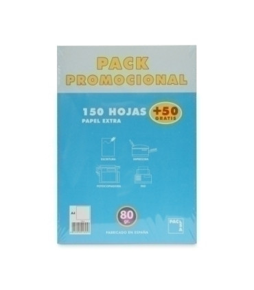 PAPEL PACSA A4 200h (150+50) 80g LISO