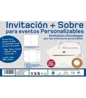 PAP.YOSAN  INVITACIONES BLANCO