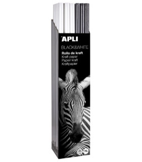 PAPEL REGALO RL.APLI 1x3 BLACK&WHITE (30