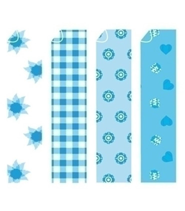 PAPEL PARA ORIGAMI 20x20 AZUL-2 20h